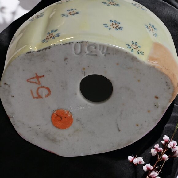 Vintage 1970 Hand-Painted Laughing Buddha Figurine – Porcelain, Feng Shui - Picture 11 of 12